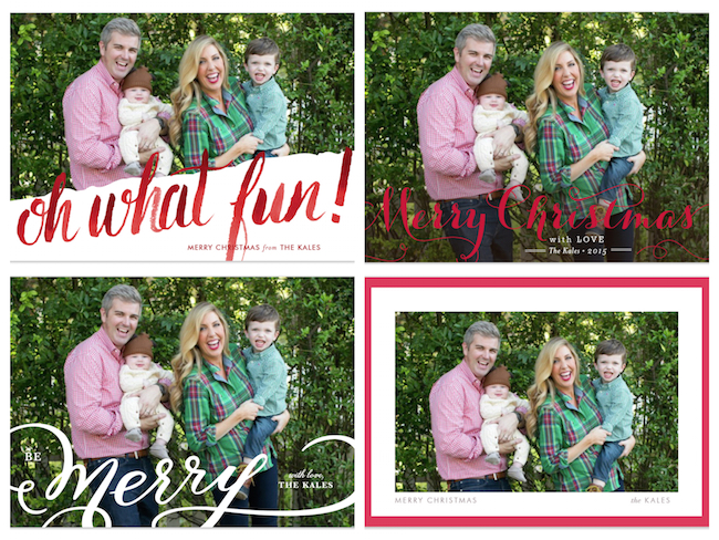 Minted Christmas Card Options