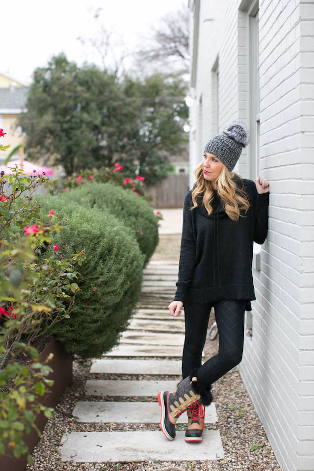 Winter Outfit With Boots and Beanie