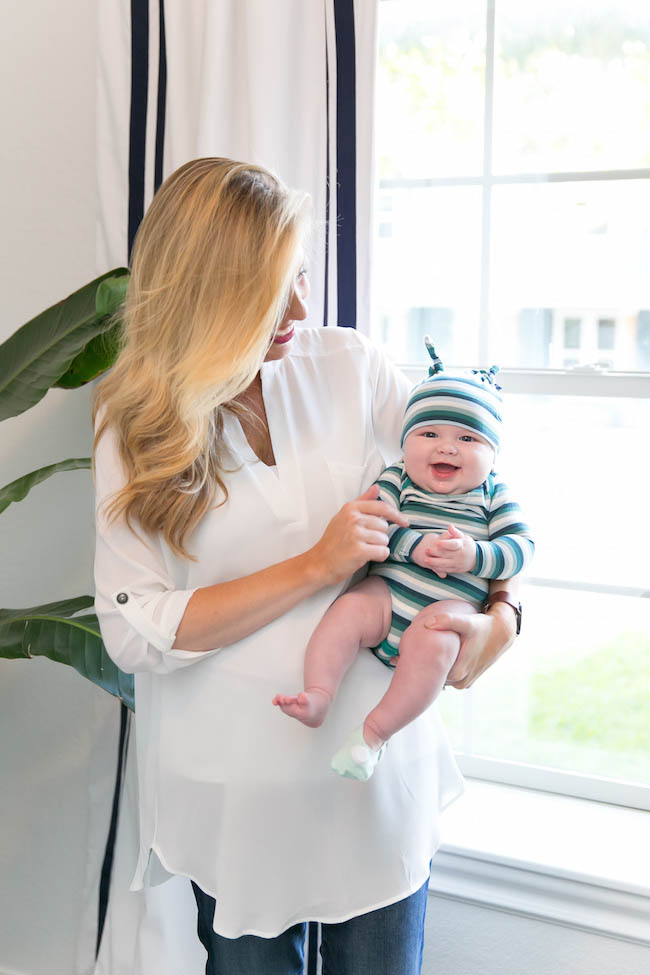 Smiling Baby with Mom